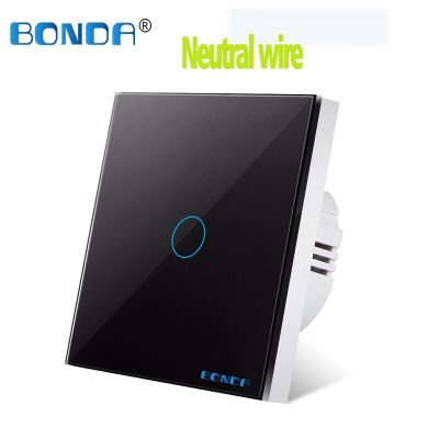 【Support-Cod】 BONDA อะแดปเตอร์ WiFi กราฟฟิตีมาตรฐาน EU Smart + สวิตช์สัมผัส RF + Alexa ควบคุมด้วยเสียง110v250v ผนังอัจฉริยะควบคุมด้วยรีโมทคอนโทรล