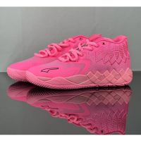 RT [Original] PM * M B.01 Rick And Morty Pink Lamelo- Ball- Fashion All Match Men Basketball Shoes Shoes Shock Absorption Comfortable Sports Shoes Red Pink {Free Shipping}