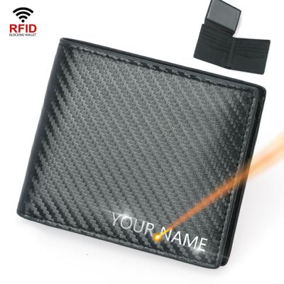 （Layor wallet）กระเป๋าสตางค์ชายแบบสั้น,ใหม่ล่าสุดชื่อ RFID คาร์บอนไฟเบอร์กระเป๋าสตางค์คุณภาพสูงที่ใส่การ์ดสำหรับผู้ชาย2ที่เก็บรูปถ่ายเรียบง่ายกระเป๋า39; S