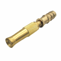 หัวฉีดน้ำ ที่ฉีดน้ำ ปืนฉีดน้ำ ทองเหลือง 4" ปรับน้ำได้ Brass Hose Nozzle Adjustable Water