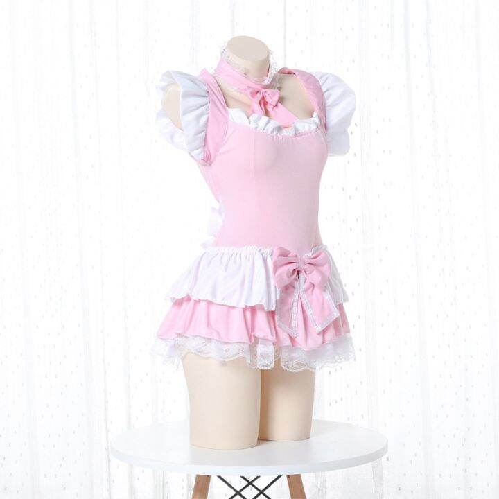 japanese-lolita-dress-women-maid-cosplay-kawaii-lingerie-apron-servant-costume-sexy-erotic-role-play-cute-maid-outfit-pink-2021