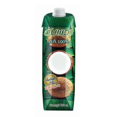 สินค้ามาใหม่! อัมพวา กะทิกล่อง 1000 มล. Ampawa Coconut Milk Prisma 1000 ml ล็อตใหม่มาล่าสุด สินค้าสด มีเก็บเงินปลายทาง