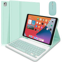 เคสเมาส์ + คีย์บอร์ดไร้สายสำหรับ iPad 10th Gen 10.9นิ้ว2022,slim Flip Case พร้อมที่ใส่ดินสอคีย์บอร์ดบลูทูธที่ถอดออกได้สำหรับ iPad Pro 11 2022 2021 /Air 5 /Mini 6 /Ipad 9th 8th 7th 6th 5th Gen/air 4