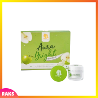 1 ชุด Aura Bright Box Set ครีมออร่า ไบรท์ บ็อกซ์ เซ็ต ครีมบำรุงผิวหน้าแอปเปิ้ลเขียว 1 ชุด มี 2 ตลับ