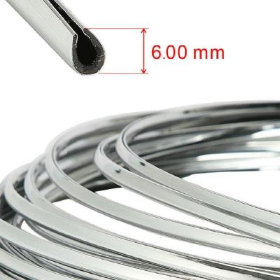【DT】6mm*3m Car Styling Chrome Moulding Strip Decoration Trim Body Door Edge Air Condition Outlet Scratch Guard Protect  hot