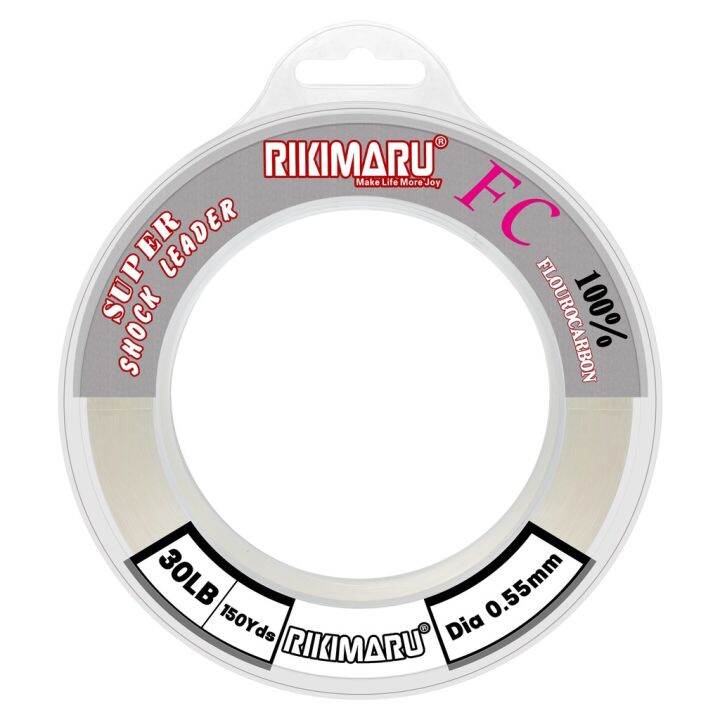 Rikimaru “FC 100 Fluorocarbon” 50Yds Japanese Fishing Line Shock