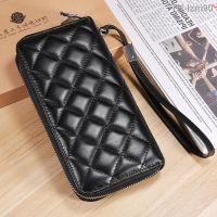 ? กระเป๋าสตางค์ ซองการ์ด ถุงเงิน 2021 new high-capacity lady wallet female long exquisite sheep leather hand bag phone zipper