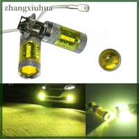 Zhangxiuhua ไฟ LED ไฟตัดหมอก S 12-24V H3 80W 16 SMD แอลอีดีรถยนต์สีเหลืองกำลังไฟสูง2ชิ้น