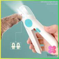 Winsome กรรไกรตัดเล็บสัตว์เลี้ยง มีไฟ LED ใช้สำหรับตัดเล็บสุนัขหรือแมว LED pet nail scissors