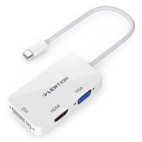 【Hot-Selling】 Smart Automation Mini Display Port To HDMI DVI Adapter 3 In 1 Cable Thunderbolt Display Port Converter For MacBook Air Pro Retina Mac iMac