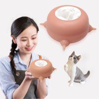 200ml Kitten Milk Feeder Bionic Silicone Cat Drinker Puppy Bottle Feeder 4 Teats Multiple Kittens Breastfeeding Bubble Milk Bowl