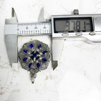 Pendant Blue CZ Lotus Flower,2019 Brand Fashion Jewelry 925 Sterling Silver Europe Bijoux Necklace Accessories Gift For Woman