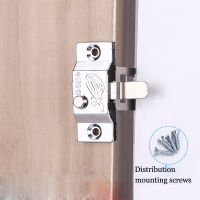 4 Pcs Window Cabinet Push Button Latch Automatic Zinc Alloy Door Bolt Lock for Child Safety Door Hardware Locks Metal film resistance