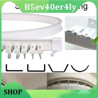 B5ev40er4ly Shop 2M Windows Curtain Track Rod Rail Plastic Flexible Ceiling Mounted Curved Straight Slide Accessories Kit Home Decor