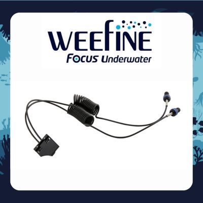 Weefine WFA78 Dual Fiber Optic Cable for WFH TG6 Housing - scuba diving underwater photography / video