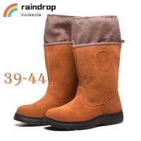 ?raindrop?SAFETY shoes รองเท้าบูทเซฟตี้ หัวเหล็ก-พื้นเหล็ก กันน้ำมัน กันกรดด่าง สูง 15 cm work shoes?presale