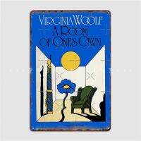 ความละเอียดสูงห้อง39; S ตัวเองหนังสือวินเทจเวอร์จิเนีย Woolf โปสเตอร์แผ่นโลหะของตกแต่งผนังบ้านโปสเตอร์ป้ายดีบุก