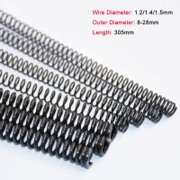 1/2/3/5/10PCS Y-type Compression Spring 65 Manganese Steel Pressure Spring Wire Diameter 1.2/1.4/1.5mm Length 305mm Lamp Switch Nails Screws Fasteners