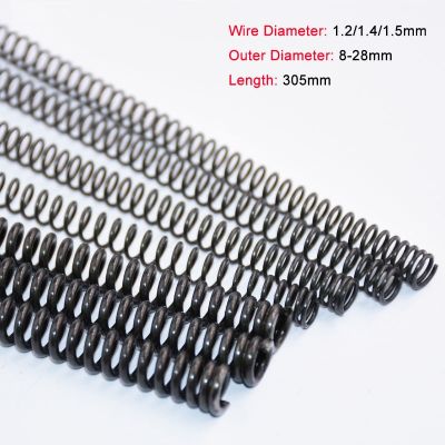 1/2/3/5/10PCS Y-type Compression Spring 65 Manganese Steel Pressure Spring Wire Diameter 1.2/1.4/1.5mm Length 305mm Lamp Switch Electrical Connectors