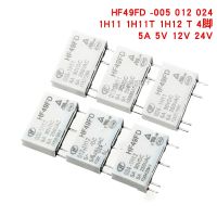 【✴COD✴】 yan992558181588 Hf49fd-005รีเลย์2ชิ้น012 024 1h11 1h12 1h11t 4ขา5a 5V 12V 24V