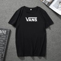 Spot Auction VANS เสื้อยืดลำลองสำหรับผู้ชายผู้หญิงแขนสั้น Oversize