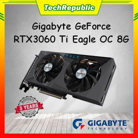 GIGABYTE GeForce EAGLE OC RTX 3060 Ti 8GB DDR6 Gaming Graphic Card [ GV ...