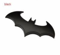 3D Metal Bat Black Emblem Badge Fender Bumper Logo Sticker for Car and Bike