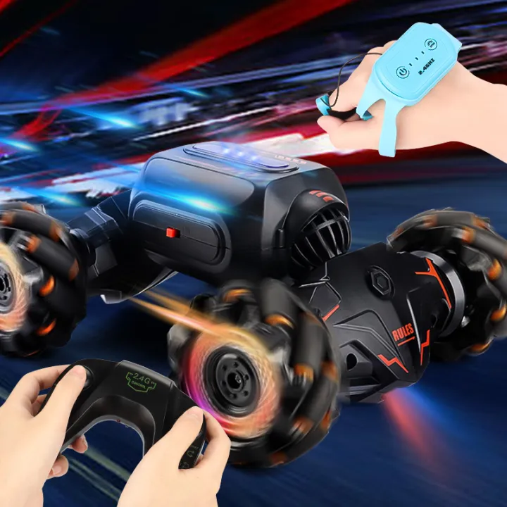 Toymars 2.4G รีโมทคอนโทรล MultiFunction Stunt รถ RC Cars Gesture