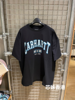 เสื้อยืดเสื้อคอคลมแขนสั้นตัวหนังสือของผู้ชายยี่ห้อ Carhartt S231037K