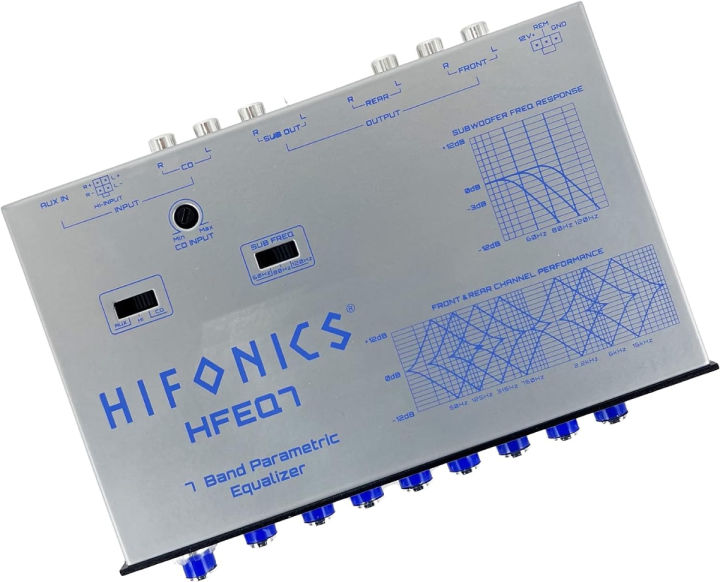 hifonics-hfeq7-7-band-9-volts-1-2-din-pre-amp-car-audio-graphic-equalizer-with-front-3-5mm-auxiliary-input-rear-rca-auxiliary-input-and-high-level-speaker-inputs-black