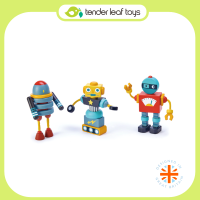 Tender Leaf Toys ของเล่นไม้ ของเล่นเสริมพัฒนาการ ตัวต่อหุ่นยนต์ Robot Construction