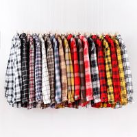 2022 New Loose Design Cotton Plaid Shirt Women Young Style Long Sleeve Blouses Casual Shirts Lady Tops Clothes Blusas