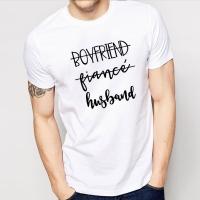 Boyfriend Fiance Husband Tshirt Future Mr White Tee Fiance Shirt Bachelorette Party Trendy Tshirt Engagement