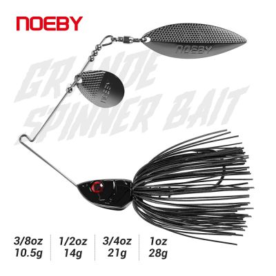 Noeby Spinnerbait 10.5g 14g 21g 28g Double Willow Blade Needle Stinger Hook Spoon Wire Bait Wobblers for Bass Fishing Lure