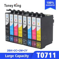 【HOT SALE】 zpeisa 2ชุด T0711หมึกสำหรับ Epson Stylus D78 D92 D120 DX4000 SX210 SX215 SX218 SX115 SX400 SX405 SX410 SX415 SX605เครื่องพิมพ์