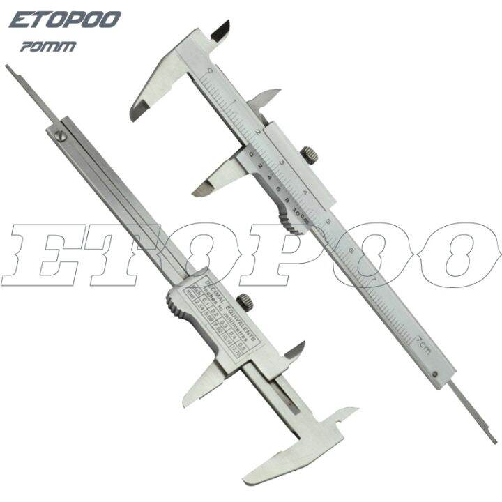 {hot} Mini Vernier Caliper 0 40mm 70mm 100mm 150mm Hardened Metric ...