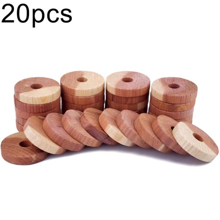 20pcs-wardrobe-drawer-air-fresher-moth-repellent-mini-round-cedars-wood-block-wood-ring-piece-insect-repellent-camphor-moth-ball