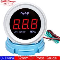 ☜ 0-1.00Mpa Electronic LED Digital 52mm Oil Press Gauge Meter for Car Truck Yacht Boat Marine with Flashing Alarm