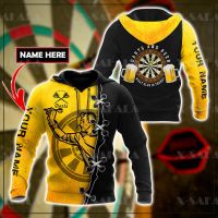 3D HOODIE-  2023 new design- Art Darts Dart Player Sport Custom Name 3D Print Spring Hoodie Man Women Harajuku Outwear Zipper Pullover Sweatshirt Casual-4