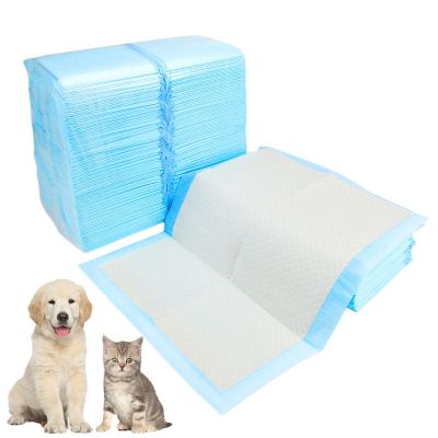 [pets baby] ผ้าอ้อมสุนัข Dog Training Pee Pads Quick Dry Pet Pad สำหรับสุนัขและแมว Disposable Healthy Clean Super ดูดซับผ้าอ้อมสัตว์เลี้ยง