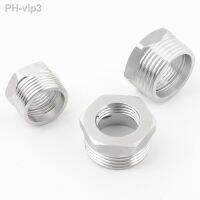 1/4 quot; 3/8 quot; 1/2 quot; 3/4 quot; 1 quot; BSP Male To Female Thread Reducer Bushing Pipe Fitting Coupler Connector Adapter Stainless Steel 304