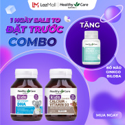 Mở bán sớm Combo Healthy Care DHA + Milk Canxi cho bé 60 viên