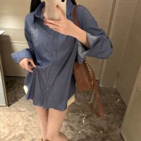 2023 New Tencel Cotton Denim High Temperature Hot Diamond Shirt