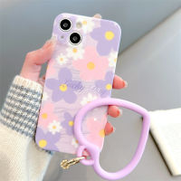 กรณีดอกไม้สีม่วงสำหรับ iPhone14promax Love Hand Ring Case สำหรับ iPhone13 กรณีโทรศัพท์มือถือดอกไม้สีขาวสำหรับ iPhone12 ซิลิโคนป้องกันตกกรณีโทรศัพท์สำหรับ Phone11 เคสโทรศัพท์แฟชั่นเกาหลีสำหรับ iPhone14