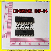 Cd4093be 10ชิ้น/ล็อต Cd4093 4093 Dip-14 Cmos Quad-Input Nand Schmitt TRIGGER Ic ผลิตภัณฑ์ใหม่