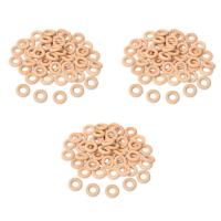 450 Pcs 25 mm/1 Inch Wooden Craft Ring Unfinished Wooden Rings Circle Wood Pendant Connectors for DIY Projects