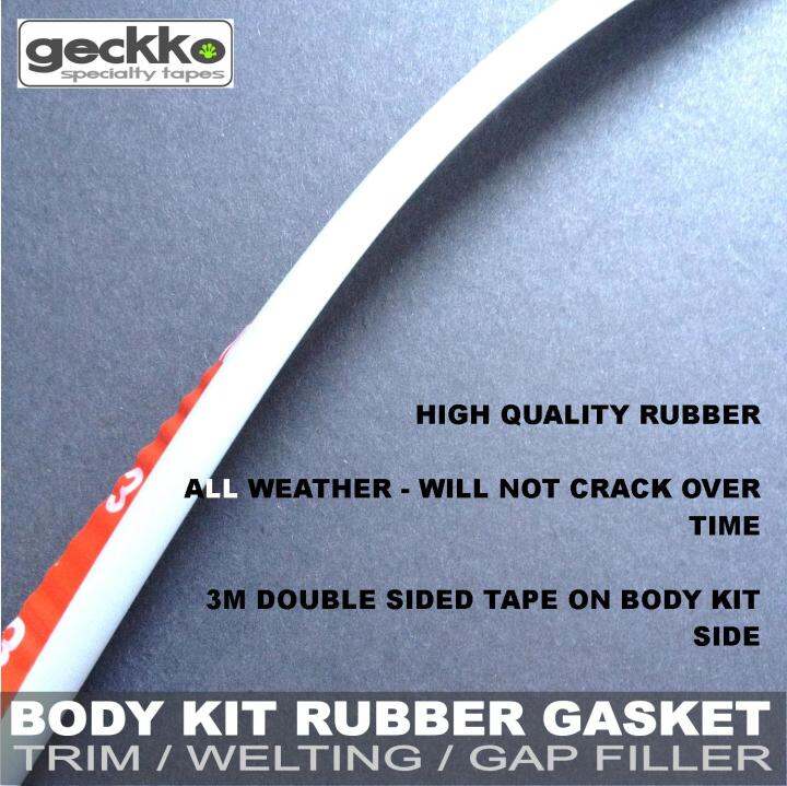 BODY KIT RUBBER GASKET 8 meters GRAY (TRIM, WELTING, GAP FILLER) by