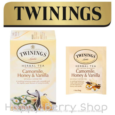 ⭐ Twinings ⭐Camomile Honey &amp; Vanilla 🍵 ชาทไวนิงส์ คาโมมายล์ น้ำผึ้ง และวานิลลา แบบกล่อง 20 ซอง ชาอังกฤษนำเข้าจากต่างประเทศ