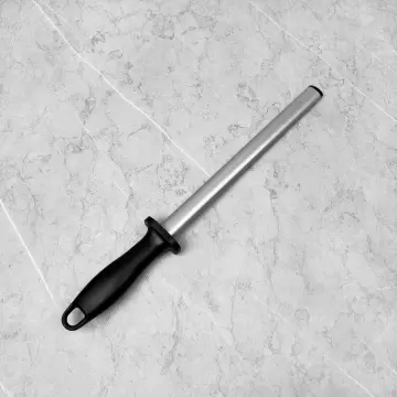 600# 12'' Grit Diamond Kitchen Knife Sharpening Steel Rod Sharpener Stone  Stick