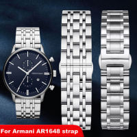 ?ราคาไม่แพงมากที่สุด?สร้อยข้อมือเหล็กสแตนเลส316L เหมาะสำหรับ Armani AR1648เหล็กละเอียดสายนาฬิกาข้อมือ AR0389ผู้ชาย1981 AR11238สายรัดเหล็กสายนาฬิกาข้อมือ